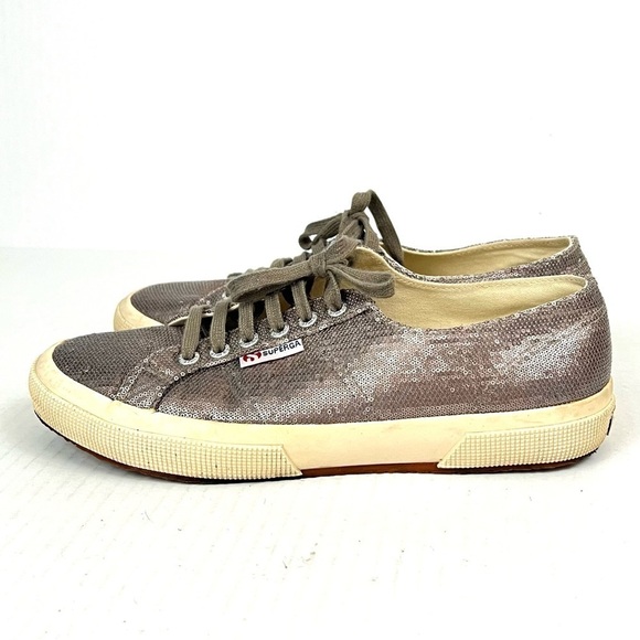 Superga Bronze Sequin Sneakers - Size 8 - Picture 4 of 8